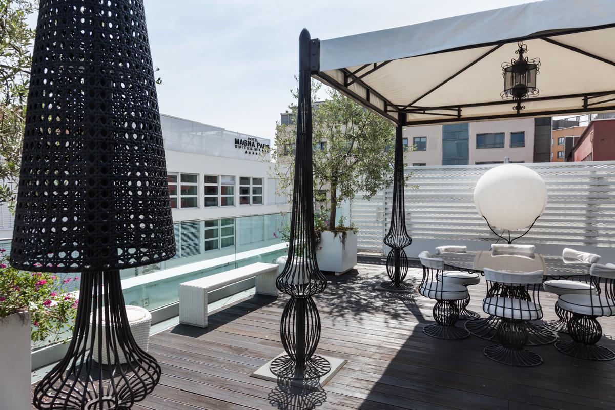 Magna Pars L'Hotel A Parfum, Small Luxury Hotels Of The World Milan Luaran gambar Rooftop terrace